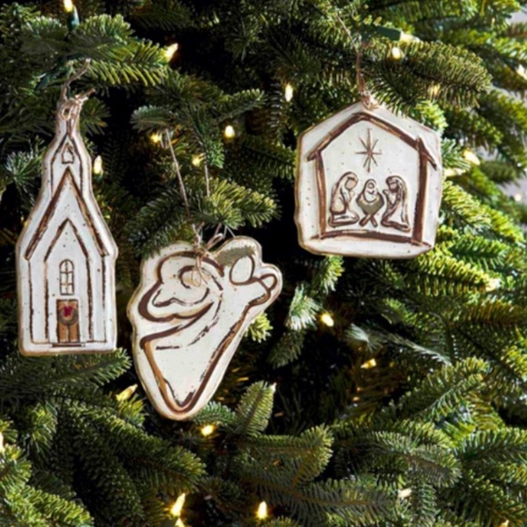 ▪️NWT Stoneware Nativity Ornament by Mudpie - Picture 4 of 5